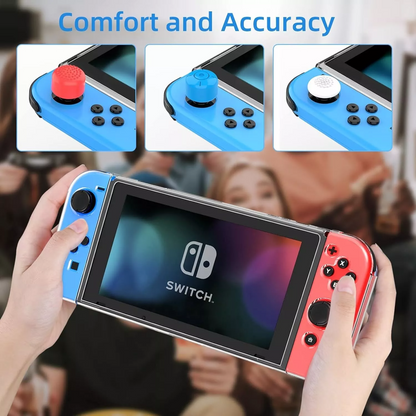 HEYSTOP Nintendo Switch Protective Case With Screen Protector & Thumb Grips
