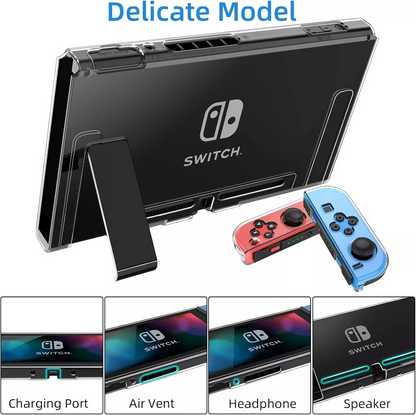 HEYSTOP Nintendo Switch Protective Case With Screen Protector & Thumb Grips