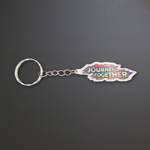 Pokemon TCG Scarlet & Violet Journey Together Holographic Binder Tag Keychain