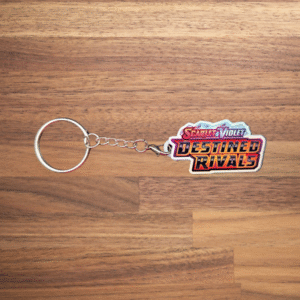Pokemon TCG Scarlet & Violet Destined Rivals Holographic Binder Tag Keychain Alt