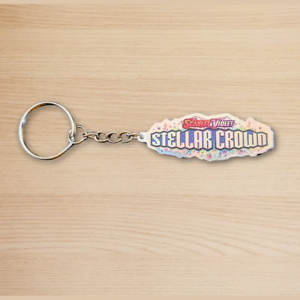 Pokemon TCG Scarlet & Violet Stellar Crown Holographic Binder Tag Keychain
