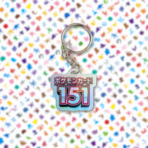 Pokemon TCG Japanese 151 SV2A Holographic Binder Tag Keychain