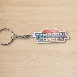 Pokemon TCG Scarlet & Violet Temporal Forces Holographic Binder Tag Keychain