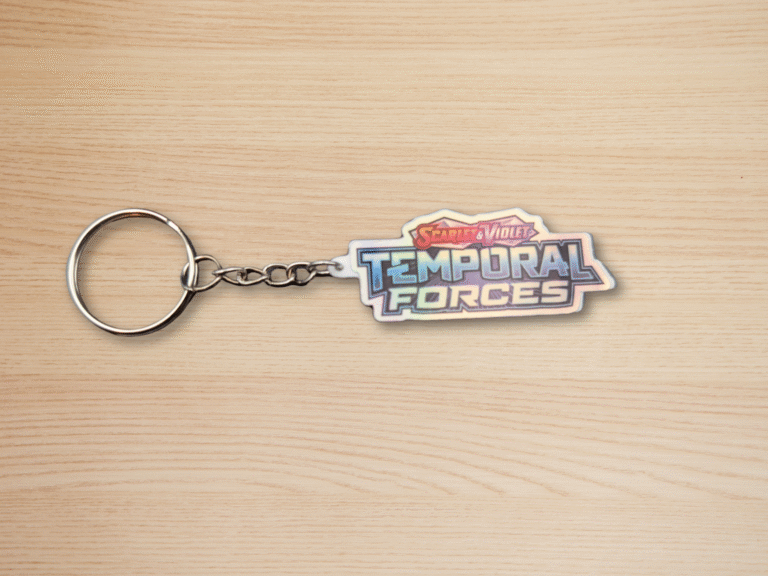 Pokemon TCG Scarlet & Violet Temporal Forces Holographic Binder Tag Keychain