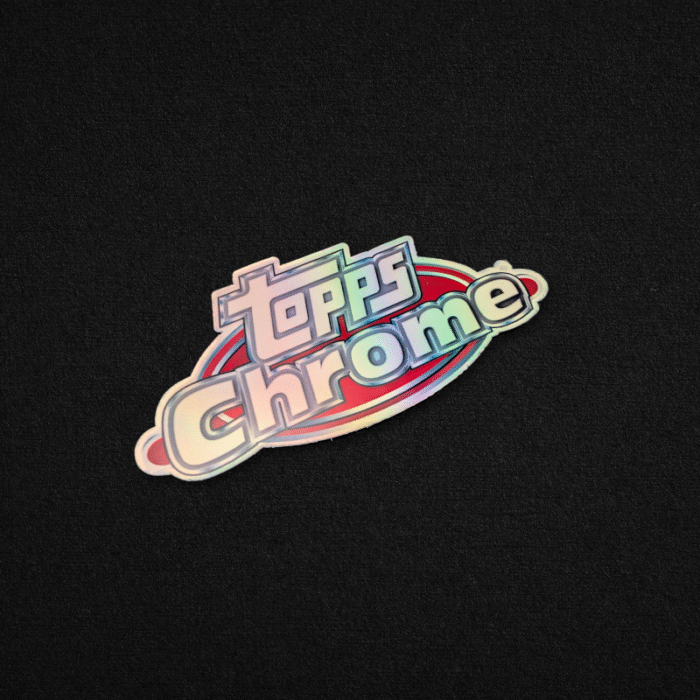 Topps Chrome Holographic Trading Card Game Binder Sticker