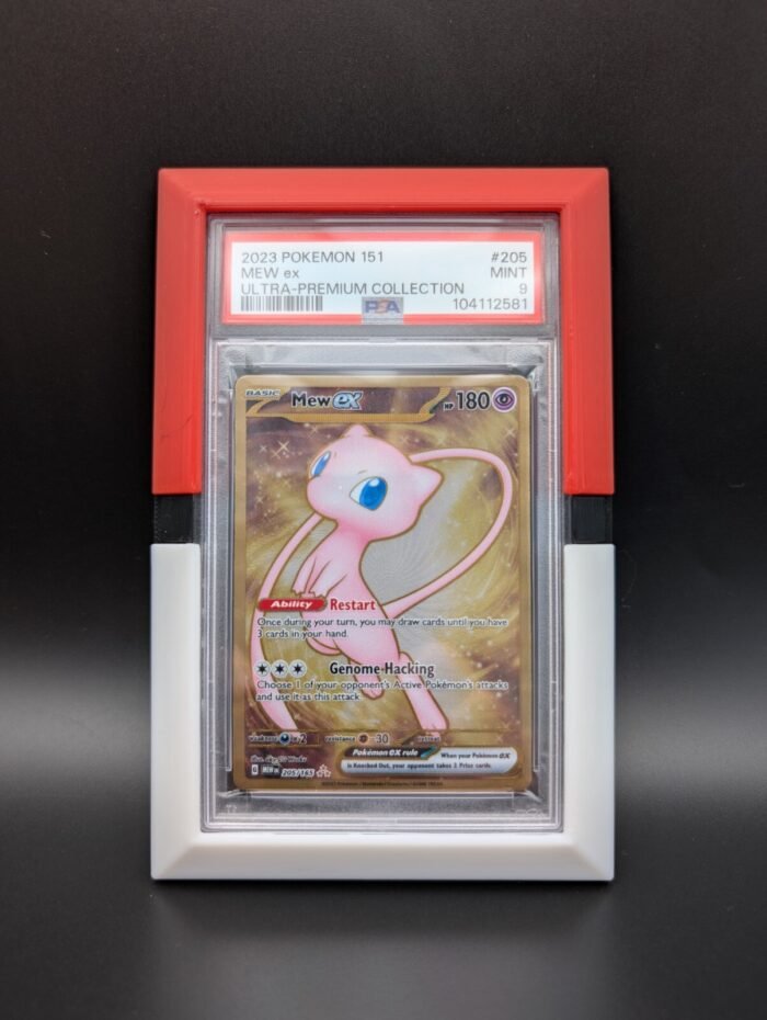 Pokéball Wall-Mount PSA Slab Display Case | TCG Card Frame Holder
