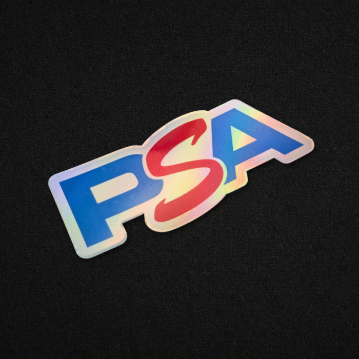 PSA Holographic Graded Trading Card Binder Sticker