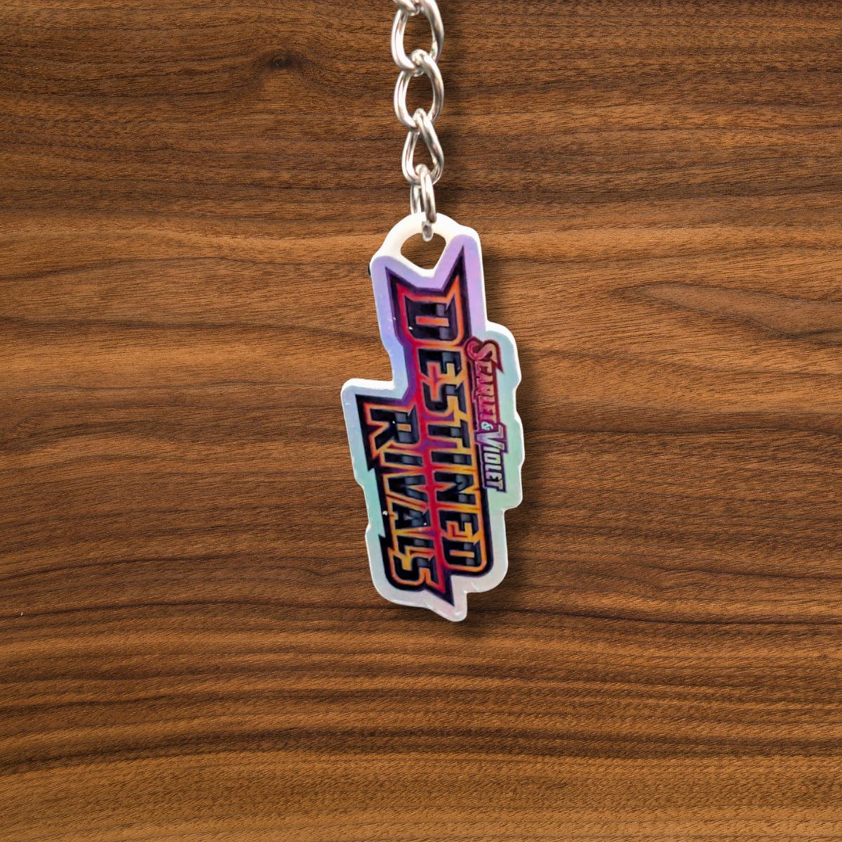 Pokemon TCG Scarlet & Violet Destined Rivals Holographic Binder Tag Keychain - Image 2