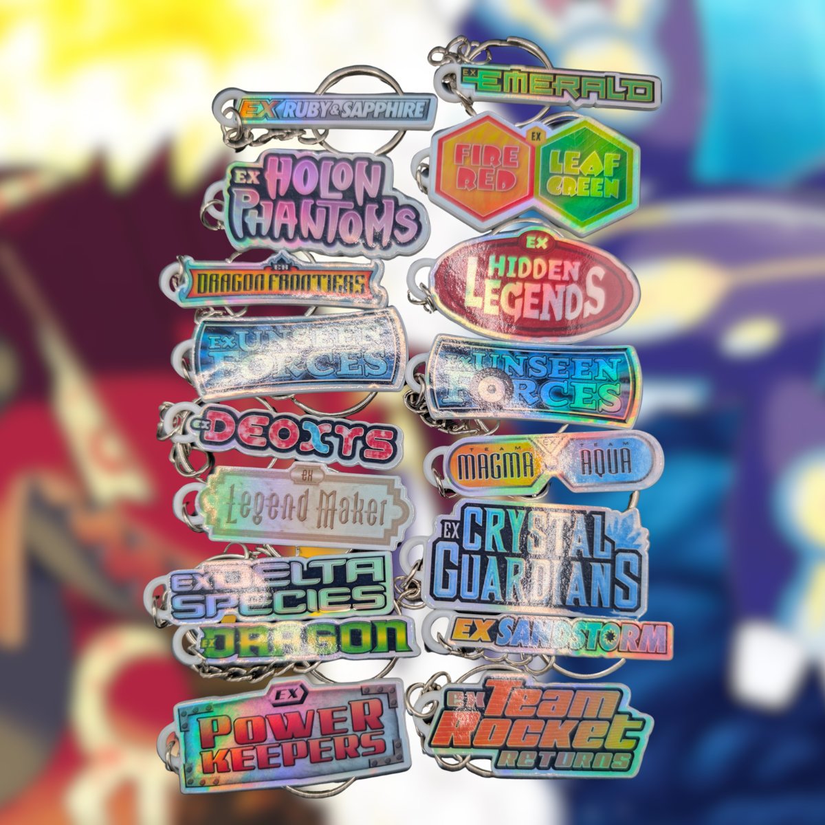 Pokemon Binder Tag Keychains - EX Ruby & Sapphire Series Sets - You Choose - Image 2