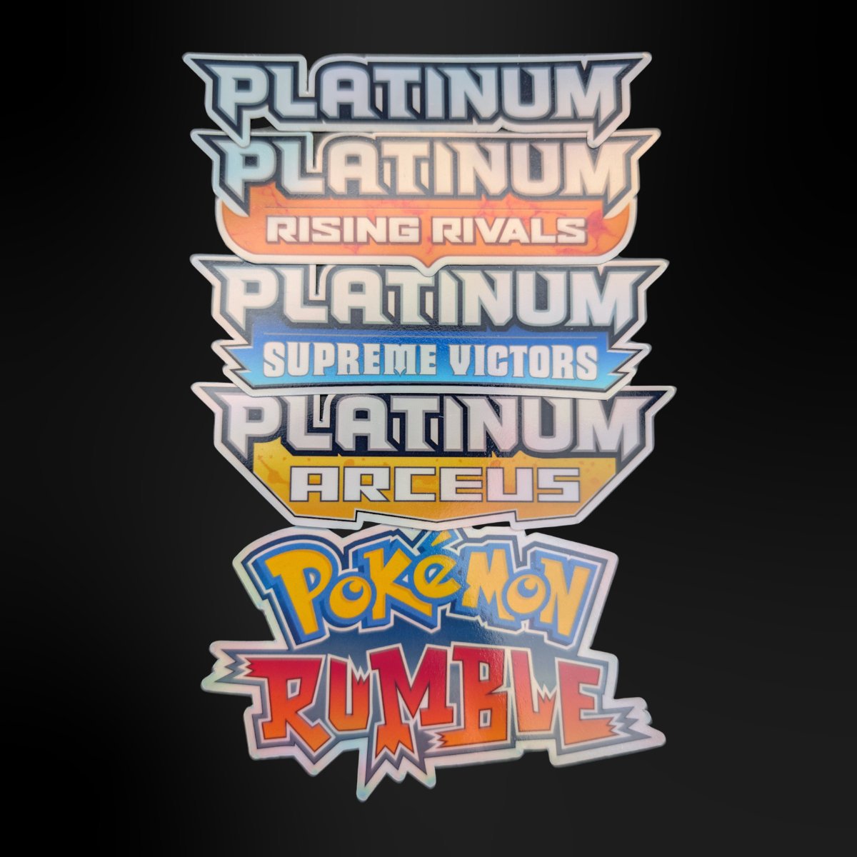Pokemon Binder Stickers - All Platinum Sets - Inc Set Symbol - You Choose
