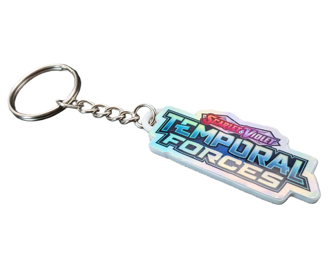 Pokemon TCG Scarlet & Violet Temporal Forces Holographic Binder Tag Keychain - Image 2
