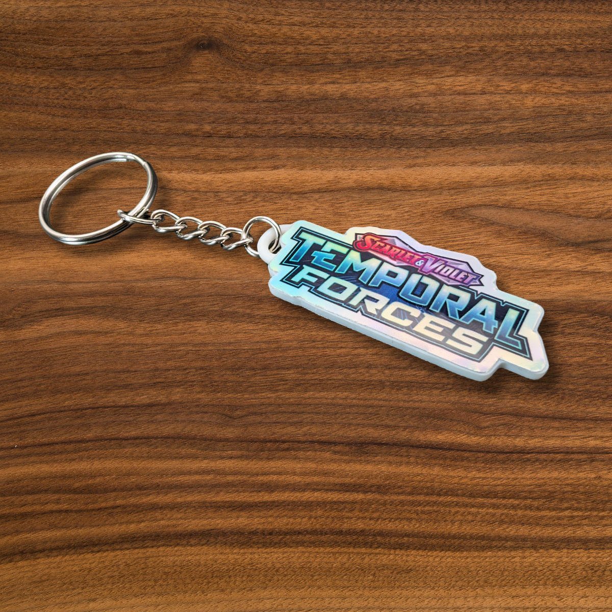 Pokemon TCG Scarlet & Violet Temporal Forces Holographic Binder Tag Keychain - Image 3