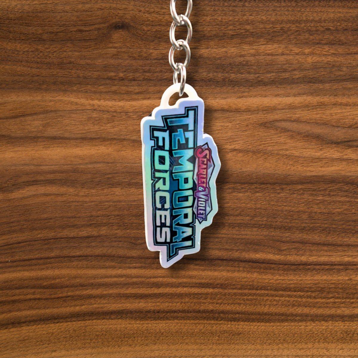 Pokemon TCG Scarlet & Violet Temporal Forces Holographic Binder Tag Keychain - Image 4