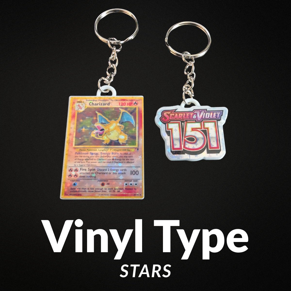 Custom Binder Tag/Keychain for TCG Binders – Holographic, Choose Colour/Design - Image 3