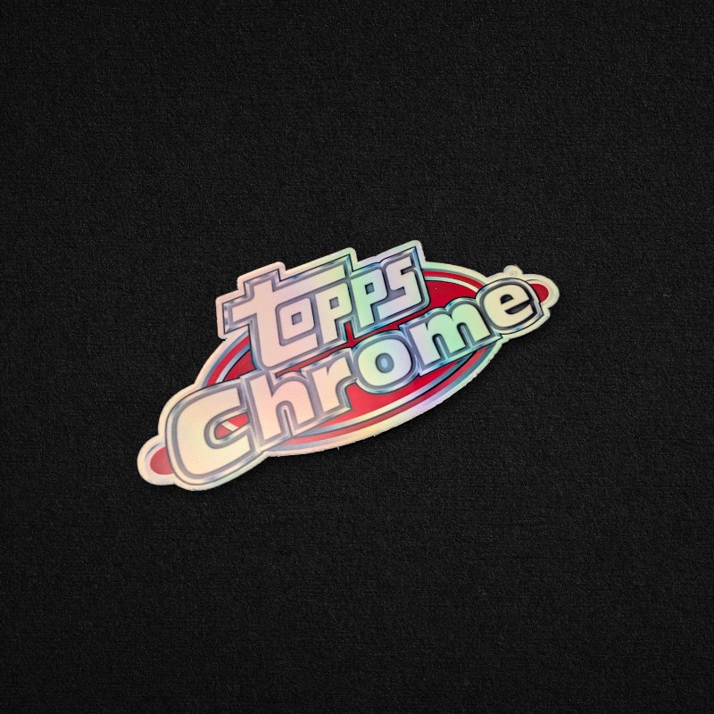 Topps Chrome Holographic Trading Card Game Binder Sticker