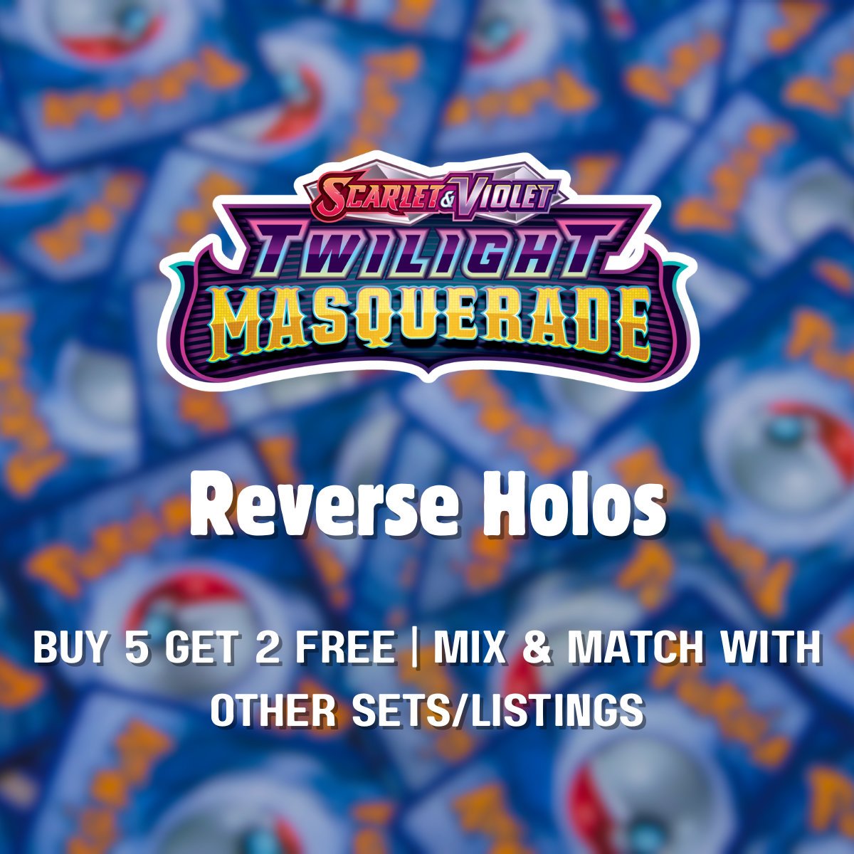 Pokemon - Twilight Masquerade Reverse Holo Singles - Choose Your Card