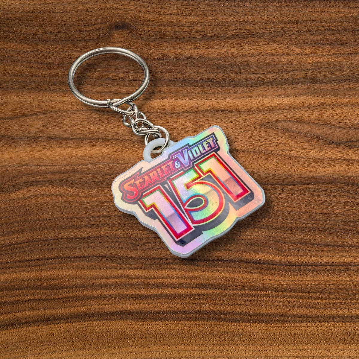Pokemon TCG Scarlet & Violet 151 Holographic Binder Tag Keychain