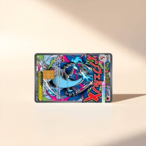 Mega Charizard X ex MEP Promo Card Skin | Holographic Credit Card Sticker/Skin