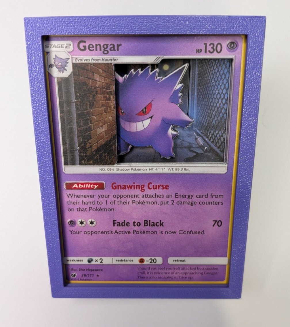 3D Pokemon Card Shadow Box Display – Custom or Pre-Made Art - Image 2