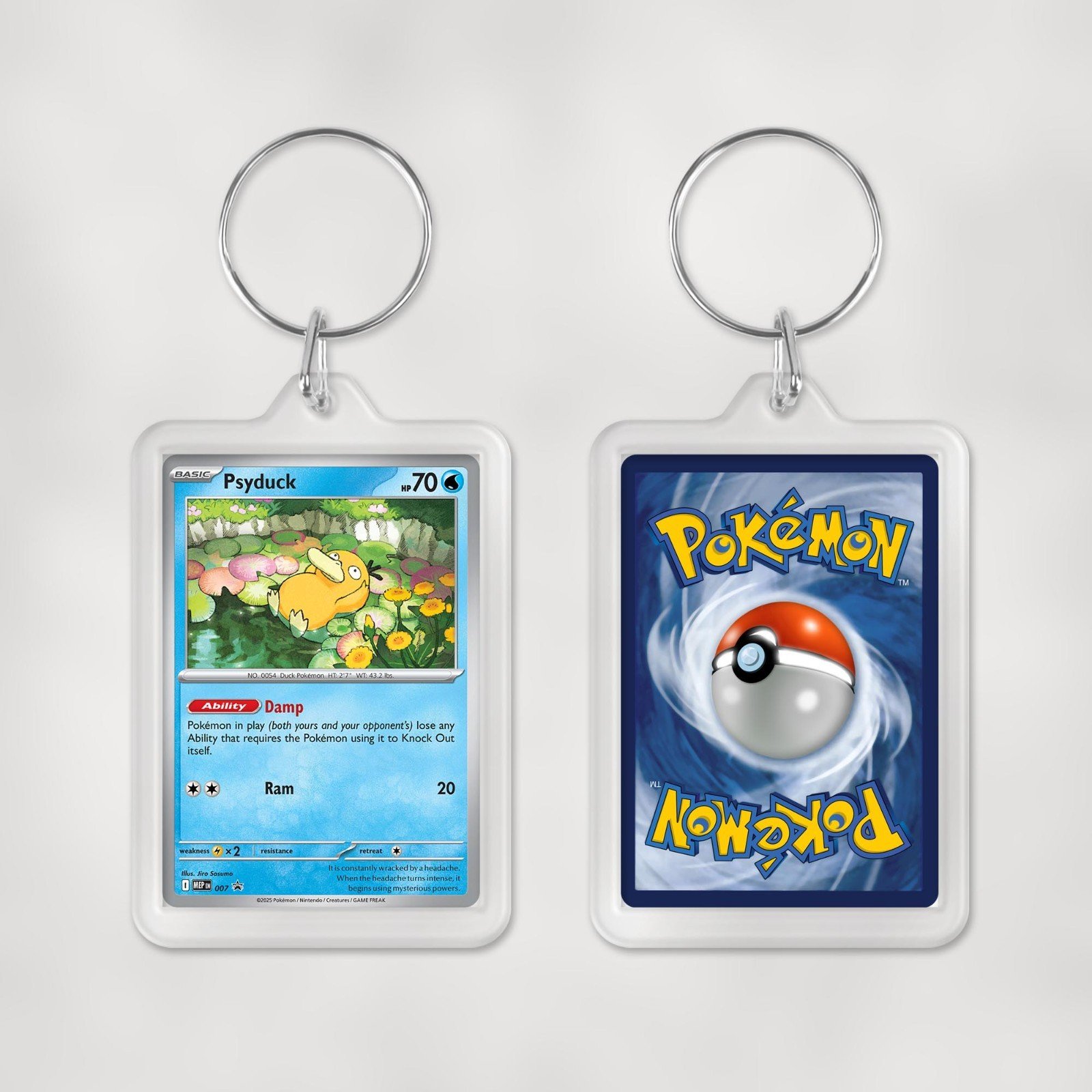 Pokemon Mega Evolution Promo Cards Keyrings / Key Chain Duel Sided Print - Image 8