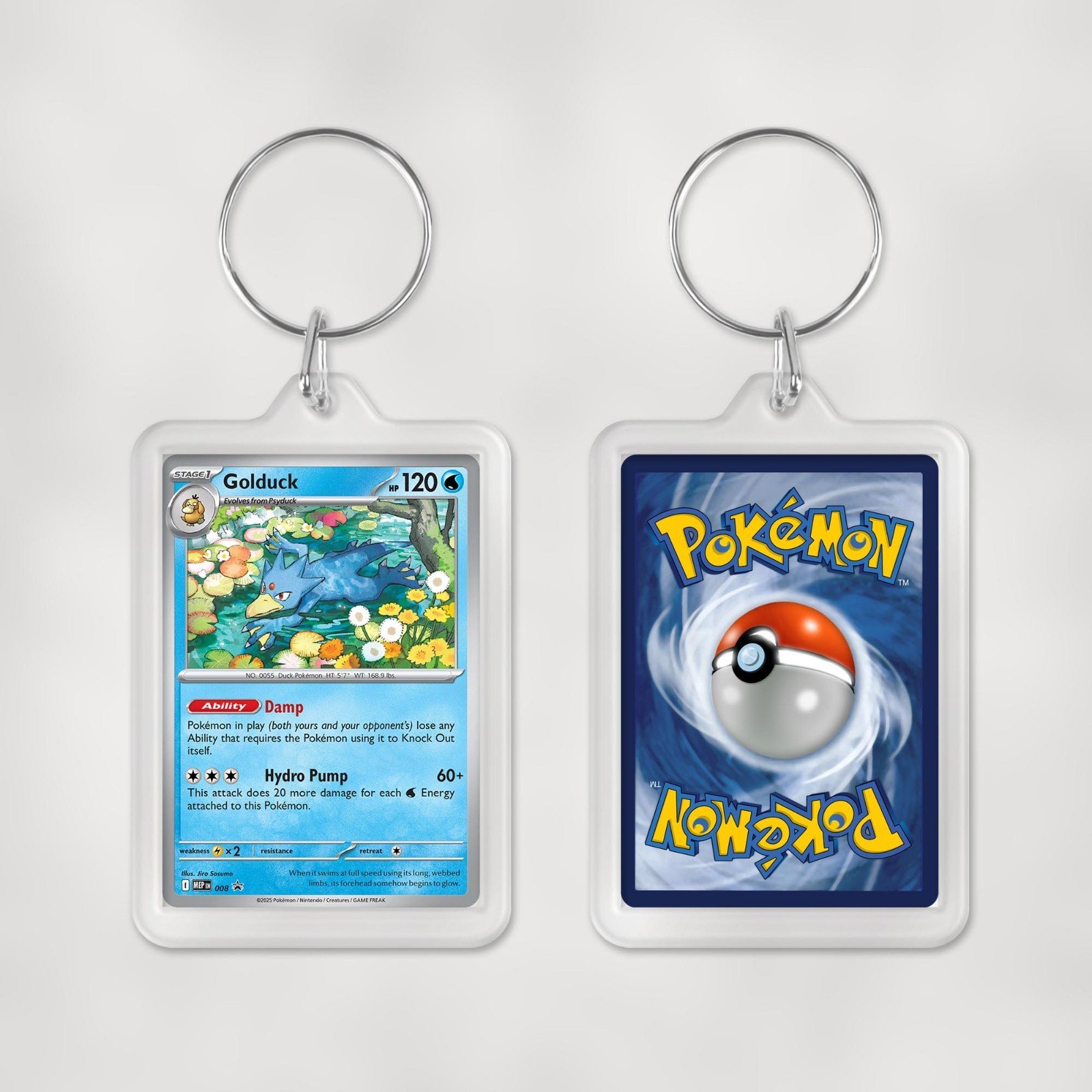 Pokemon Mega Evolution Promo Cards Keyrings / Key Chain Duel Sided Print - Image 9