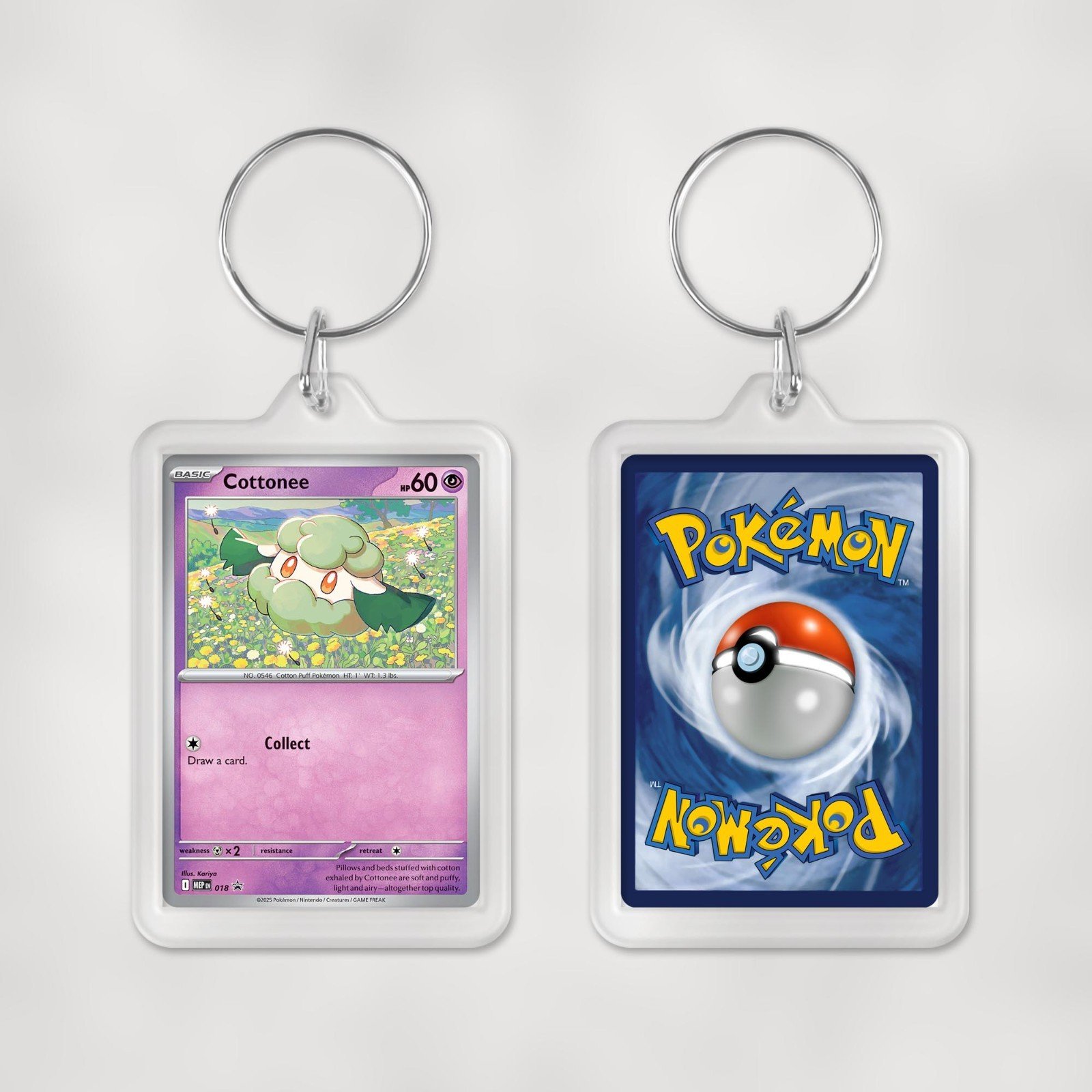 Pokemon Mega Evolution Promo Cards Keyrings / Key Chain Duel Sided Print - Image 19
