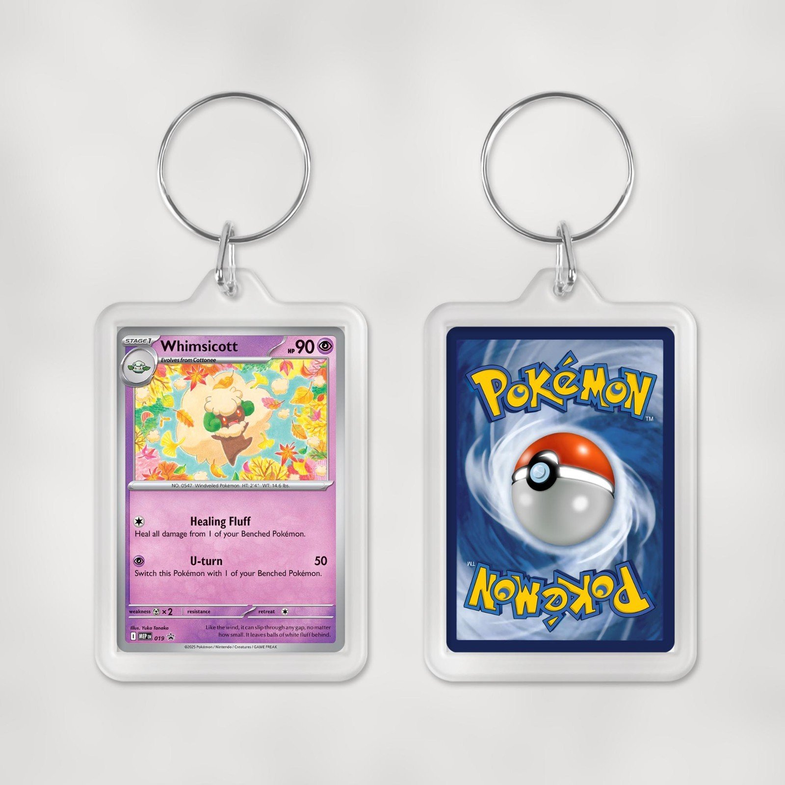 Pokemon Mega Evolution Promo Cards Keyrings / Key Chain Duel Sided Print - Image 20