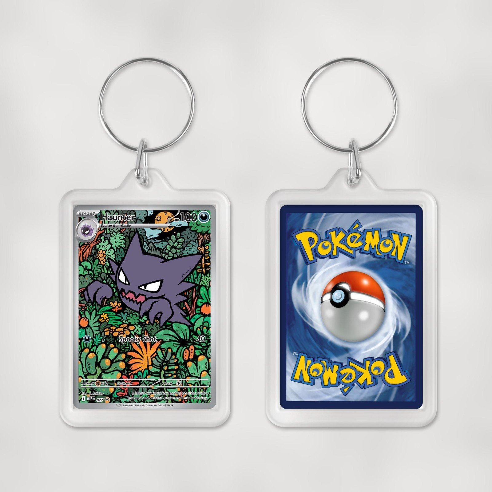 Pokemon Mega Evolution Promo Cards Keyrings / Key Chain Duel Sided Print - Image 28