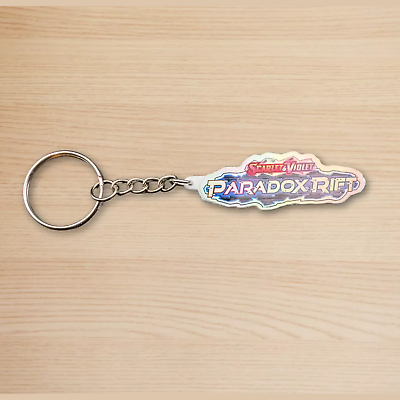 Pokemon TCG Scarlet & Violet Paradox Rift Holographic Binder Tag Keychain