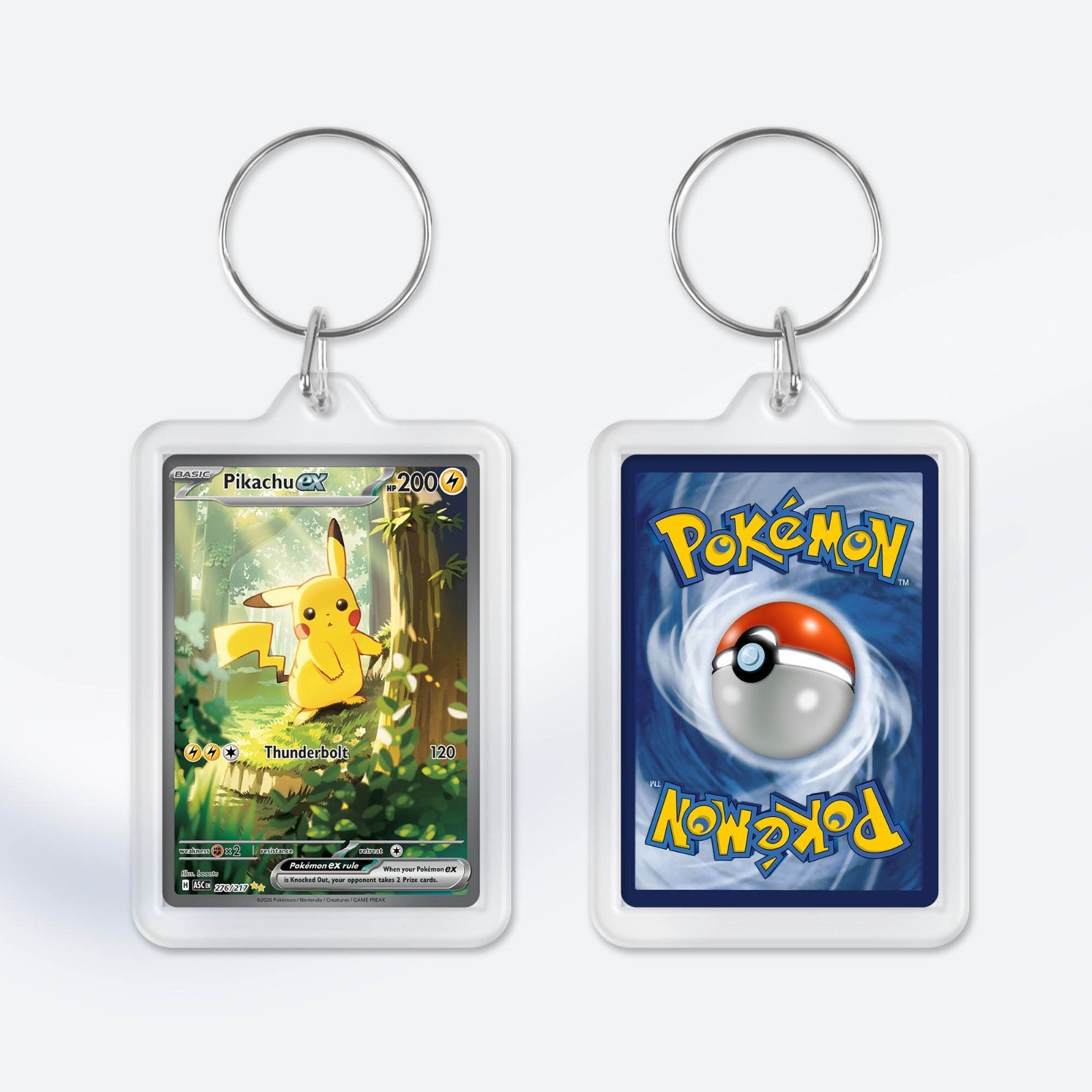 Pokemon Card Mega Evolution Ascended Heroes Keyring / Key Chain Duel Sided Print - Image 5