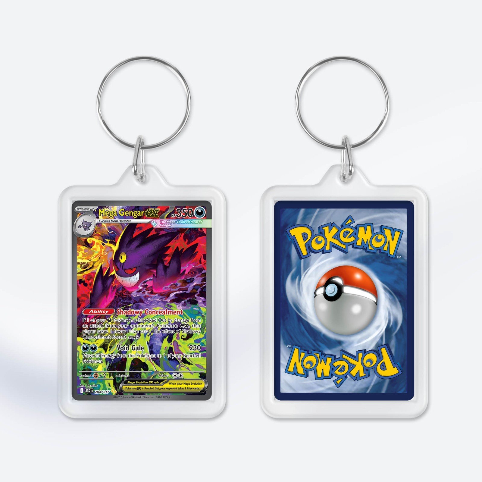 Pokemon Card Mega Evolution Ascended Heroes Keyring / Key Chain Duel Sided Print - Image 6