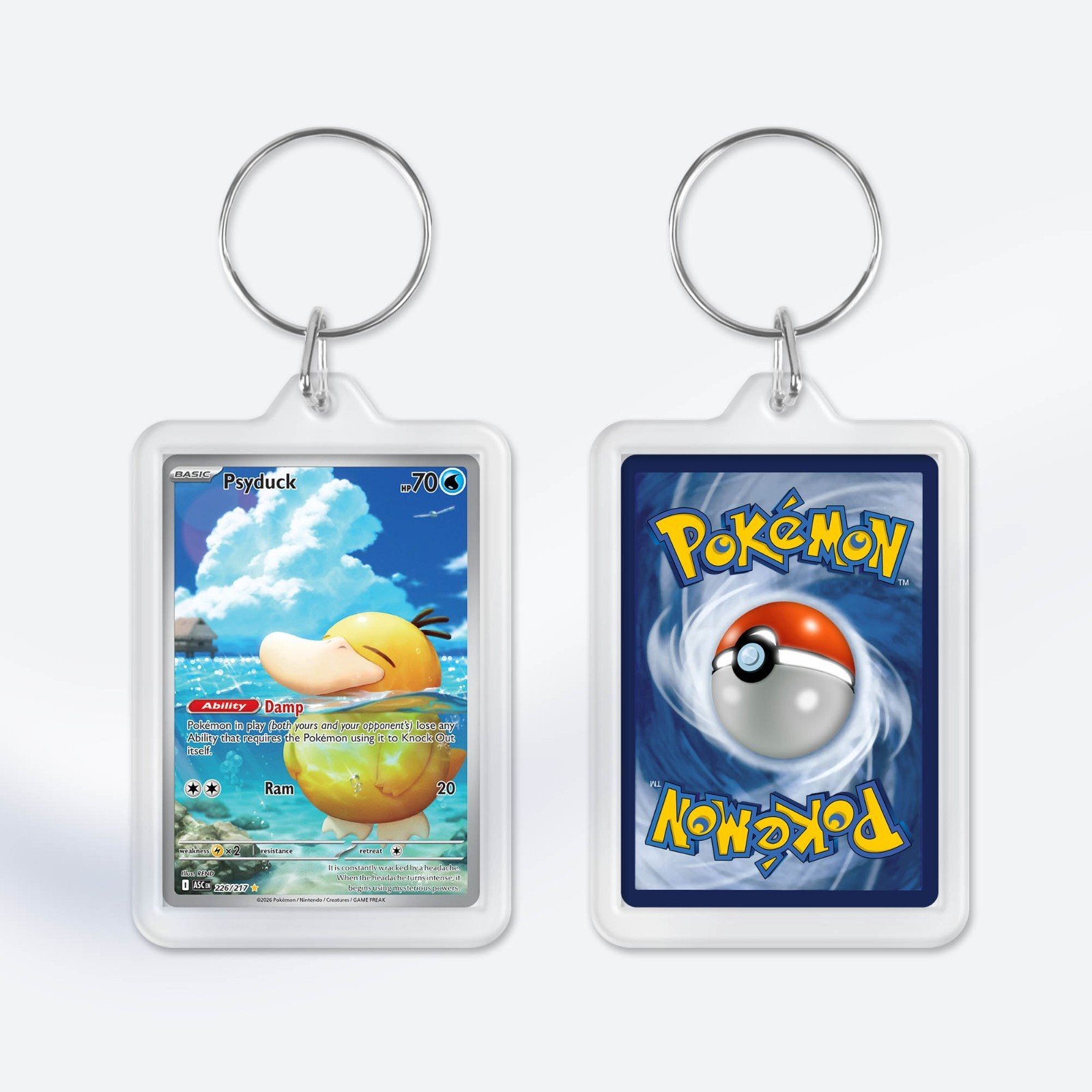 Pokemon Card Mega Evolution Ascended Heroes Keyring / Key Chain Duel Sided Print - Image 9