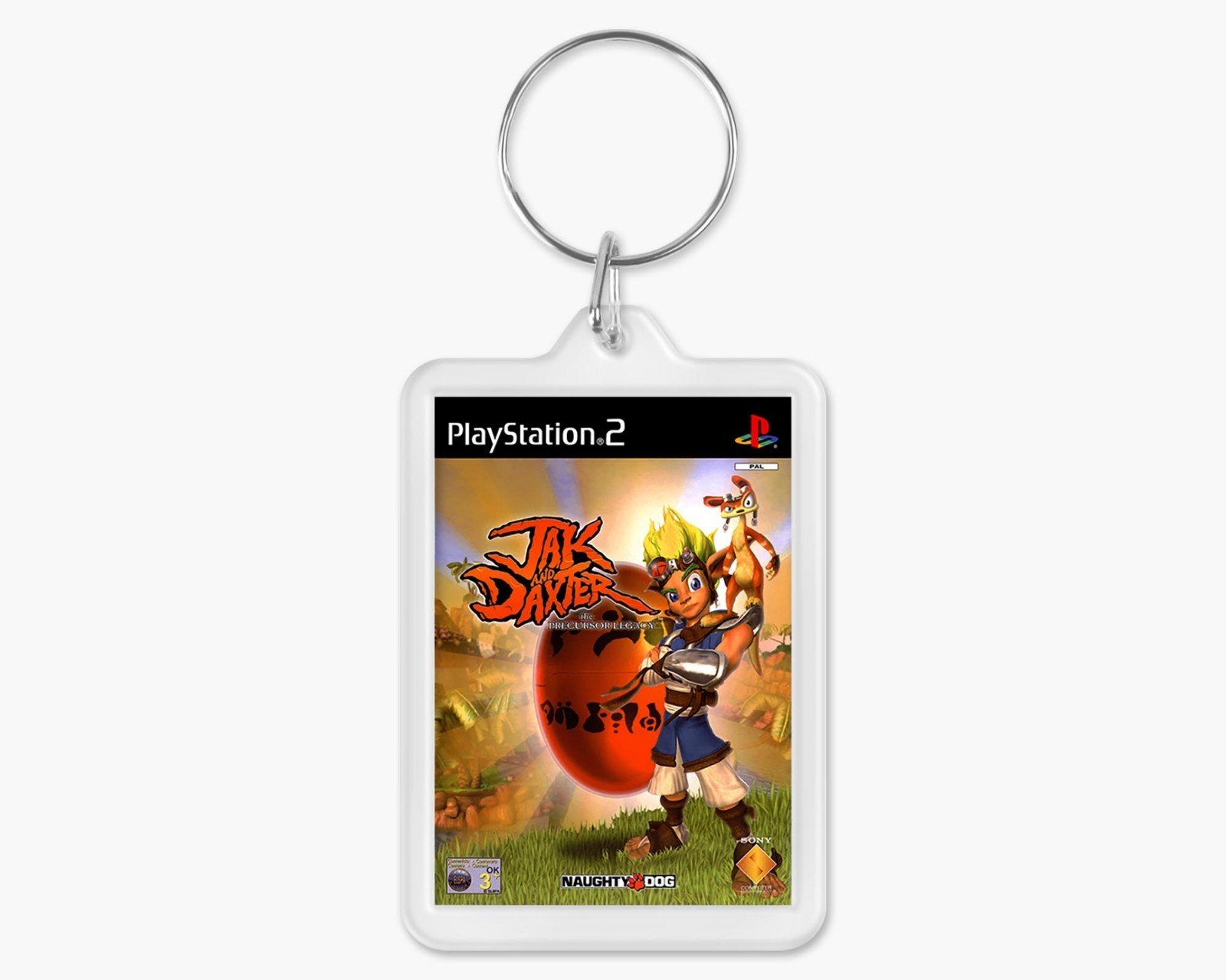 Custom PS2 Game Cover Art Acrylic Keychain - Personalised Any Game