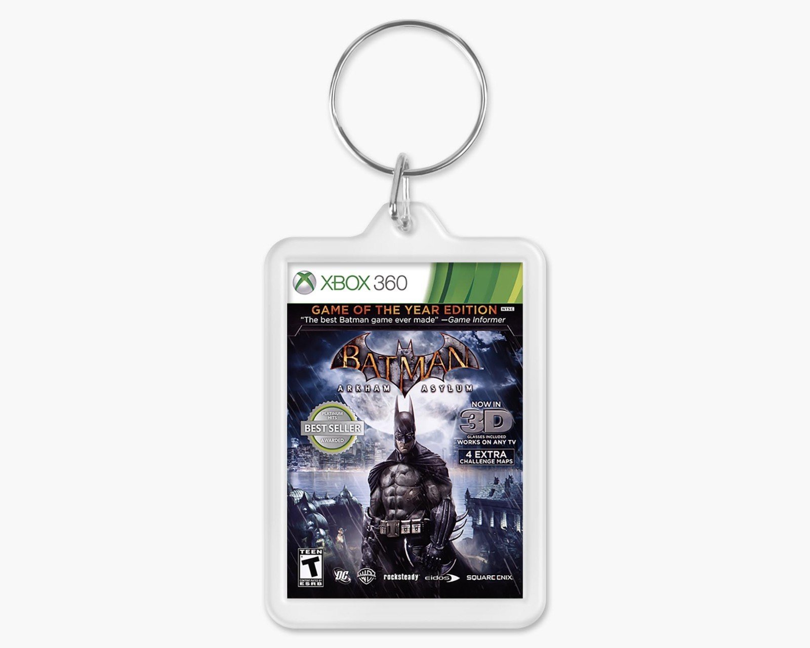 Custom XBOX 360 Game Cover Art Acrylic Keychain - Personalised Any Game
