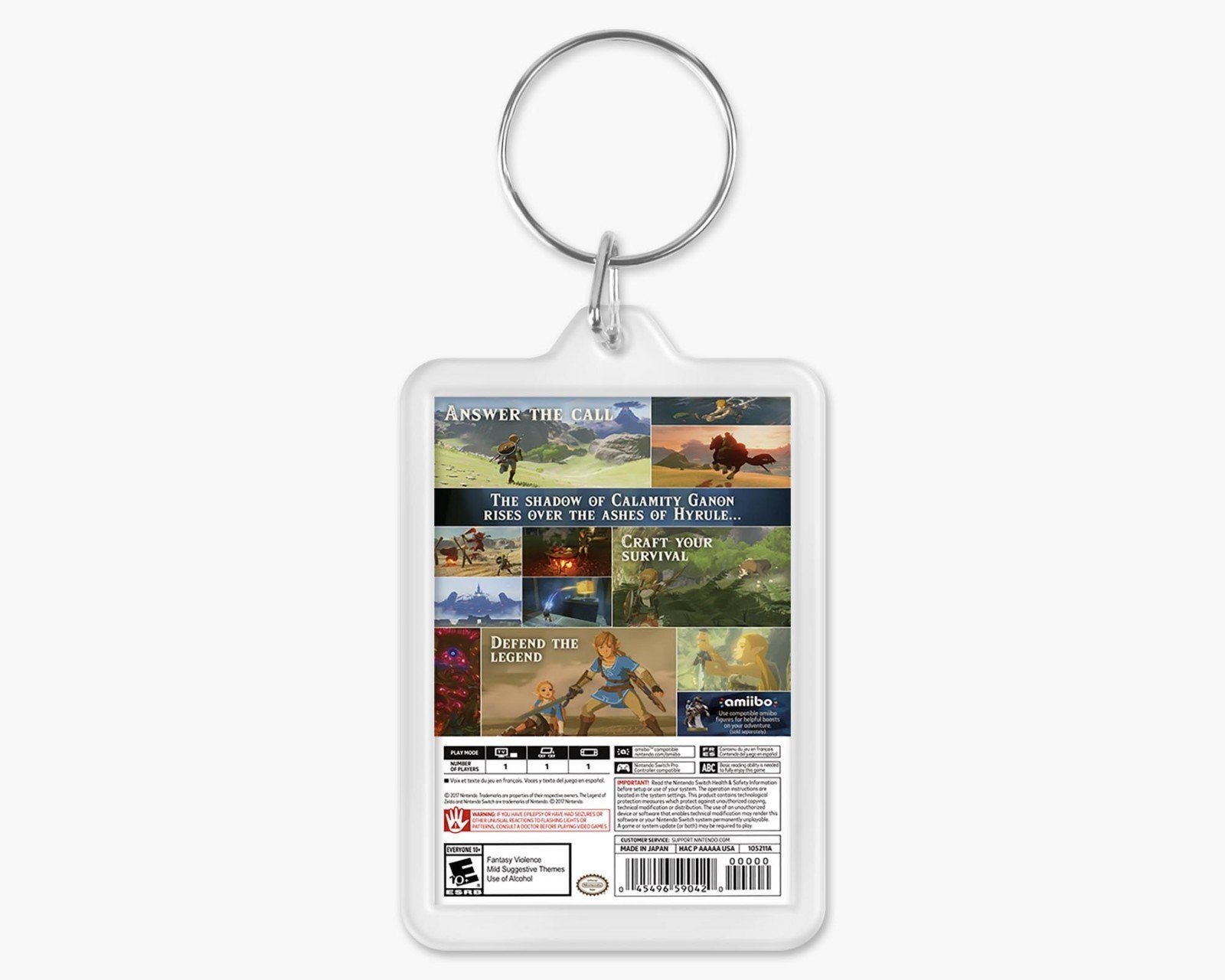 Custom Nintendo Switch Game Cover Art Acrylic Keychain - Personalised Any Game - Image 2