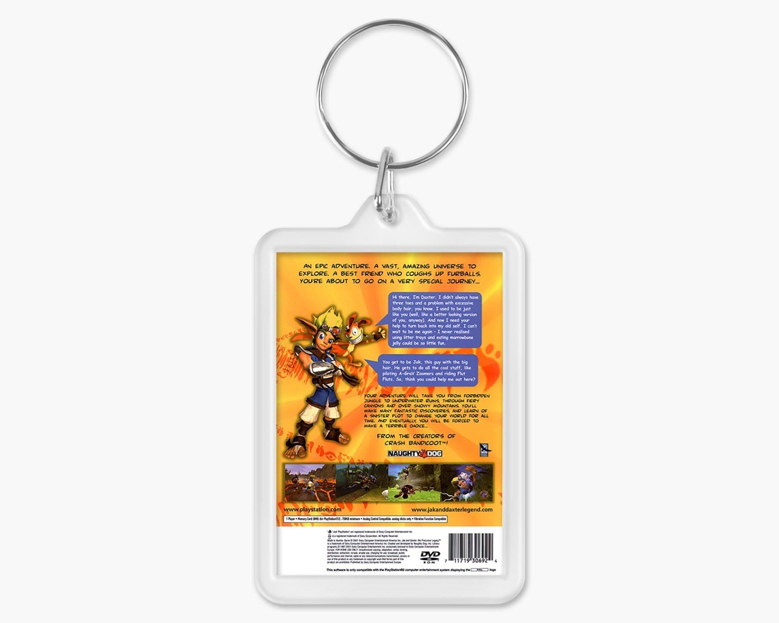 Custom PS2 Game Cover Art Acrylic Keychain - Personalised Any Game - Image 2