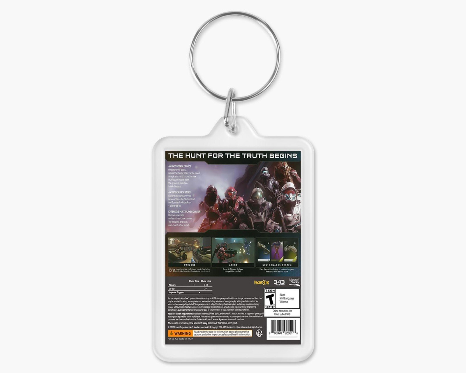 Custom XBOX ONE Game Cover Art Acrylic Keychain - Personalised Any Game - Image 2