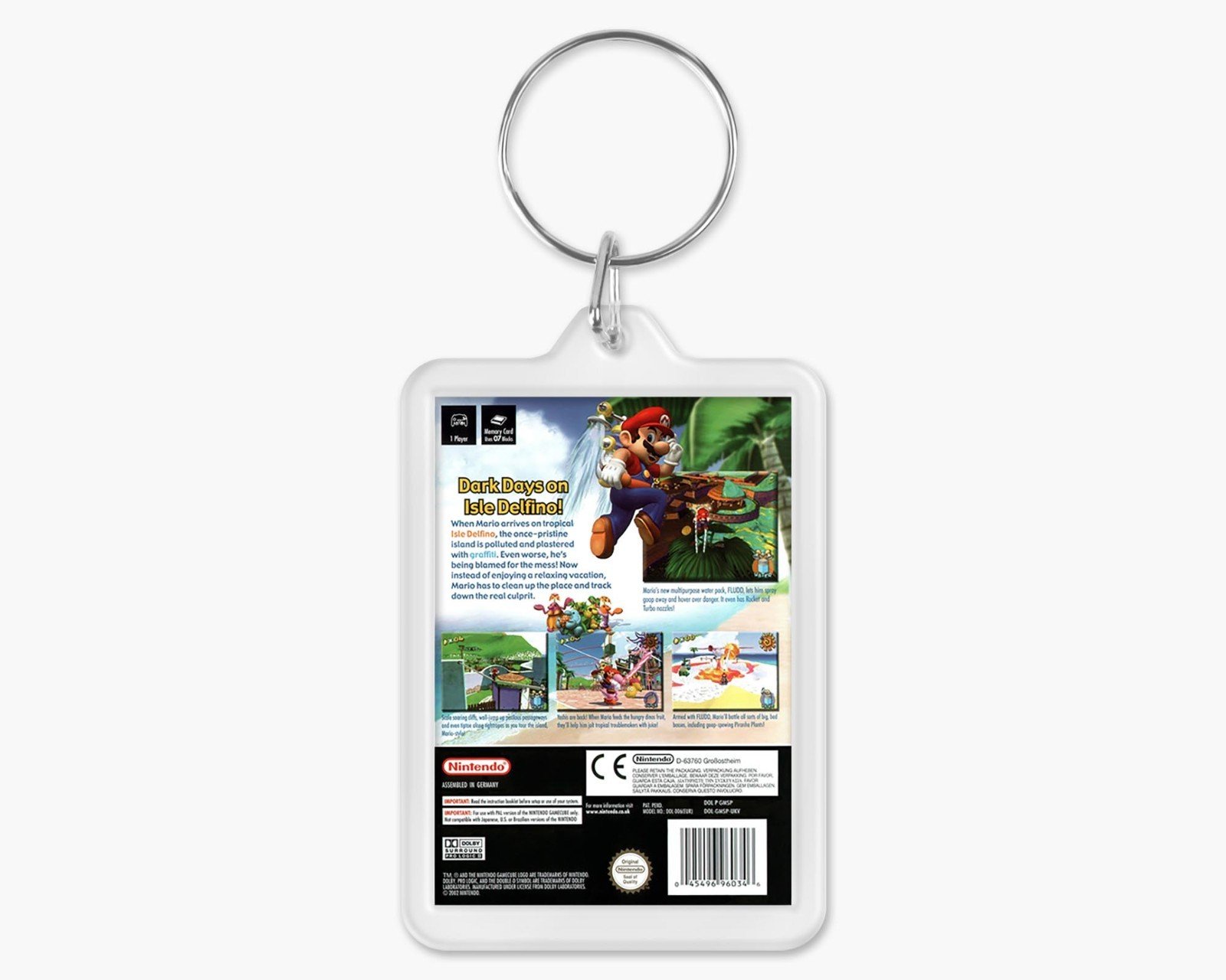 Custom Gamecube Game Cover Art Acrylic Keychain - Personalised Any Game - Image 2