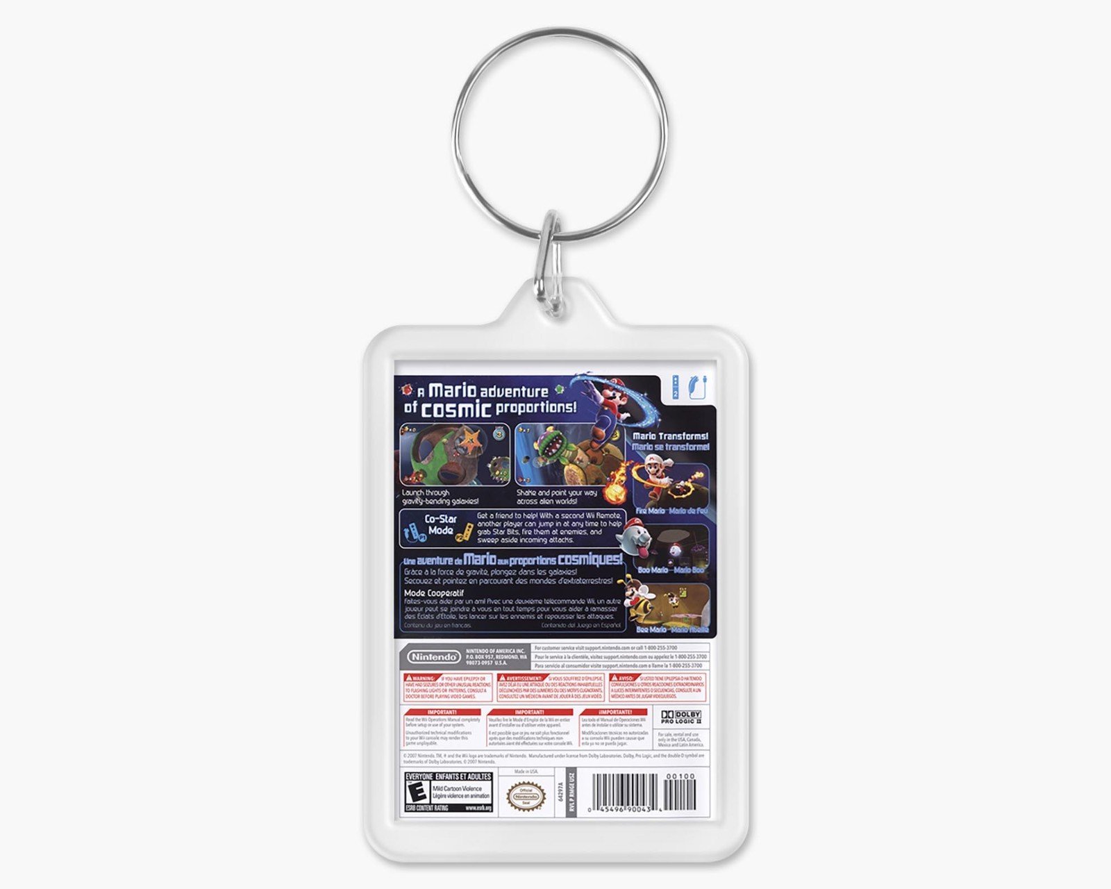 Custom Nintendo Wii Game Cover Art Acrylic Keychain - Personalised Any Game - Image 2