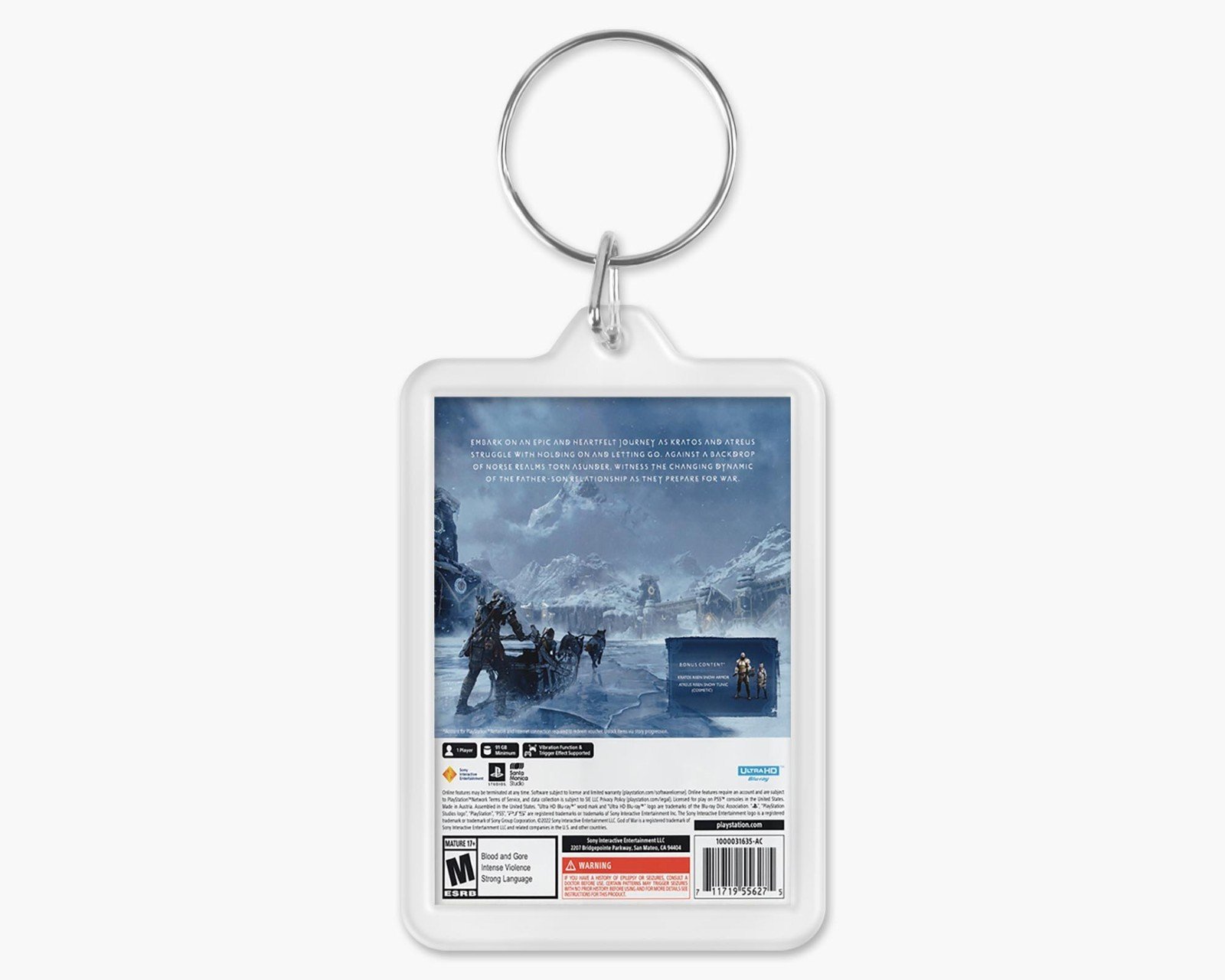 Custom PS5 Game Cover Art Acrylic Keychain - Personalised Any Game - Image 2