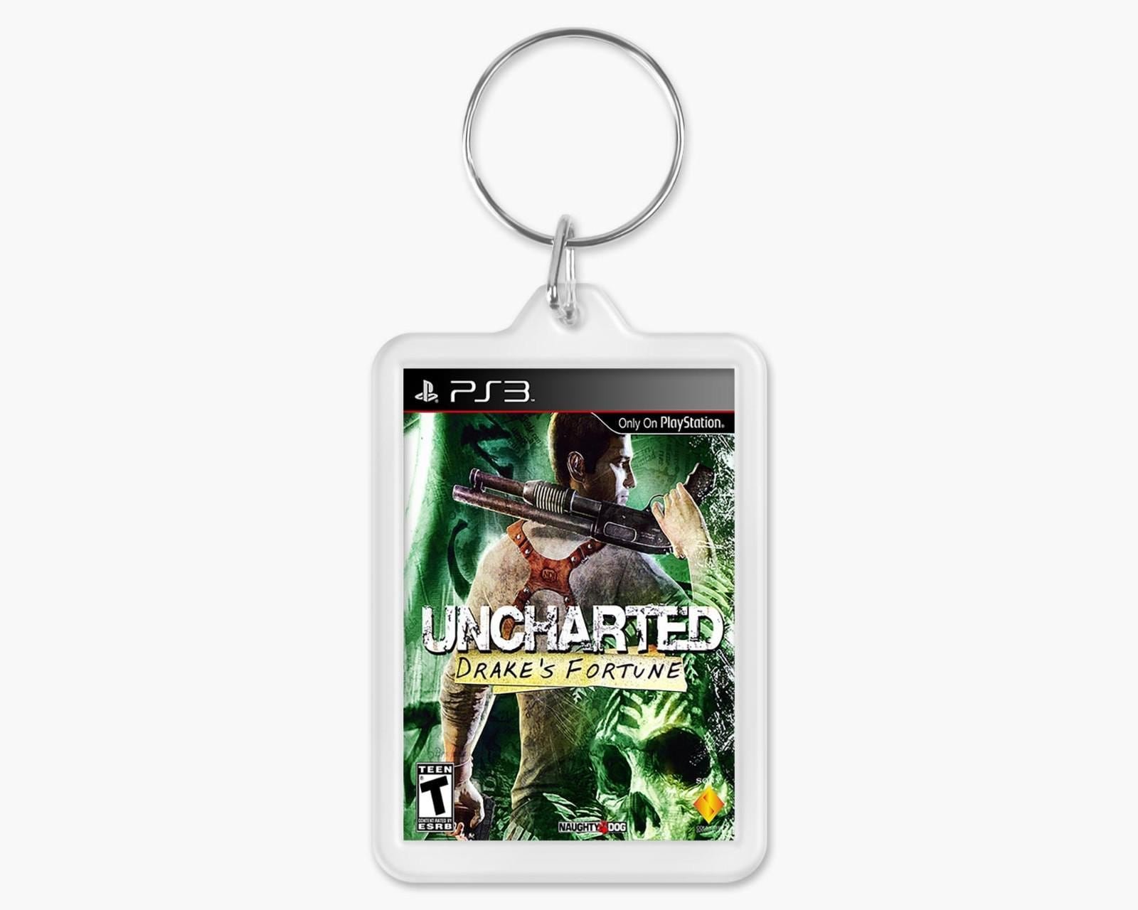 Custom ps3 game cover art acrylic keychain - personalised any game